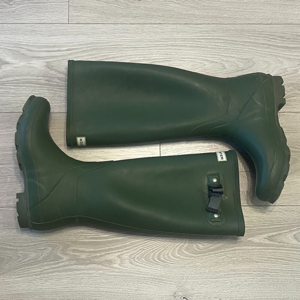Tall Green Hunter Rain Boots